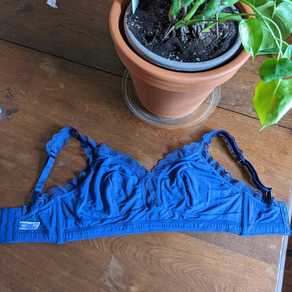 PARFAIT Dalis Racerback Bralette Navy 34FF - Picture 6 of 10